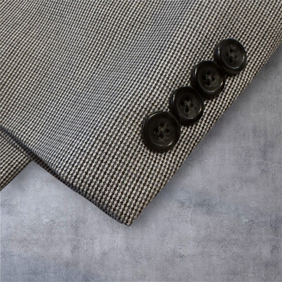 STAFFORD Mens 50R Gray Blazer Sport Coat Two Button Jacket Suit Classic - Picture 6 of 16